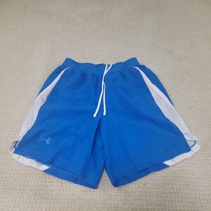 Under Armour Shorts Womens Small Blue‎ Athletic Running Run Loose Heatgear